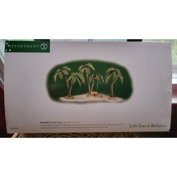 Department 56 59793 Town Well And Palm Trees 1999 With Box Heritage Village GC